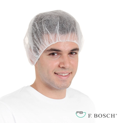 F. Bosch Σκουφάκι Με Λάστιχο Ολόγυρα Λευκό, 60 εκ.