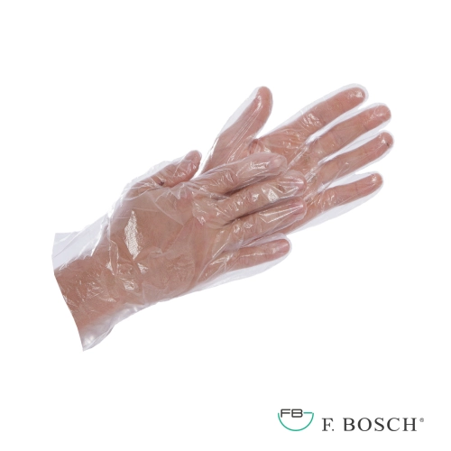 F. Bosch γάντια μιας χρήσης (HDPE) σαγρέ, διάφανα
