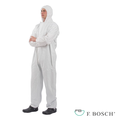 F. Bosch Φόρμα Ολόσωμη Τύπου 5+6 (χωρίς ταινία) Λευκή M