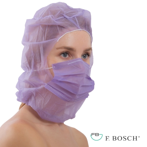 F. Bosch Σκούφος Αστροναύτη με Μάσκα Non-Woven Μωβ