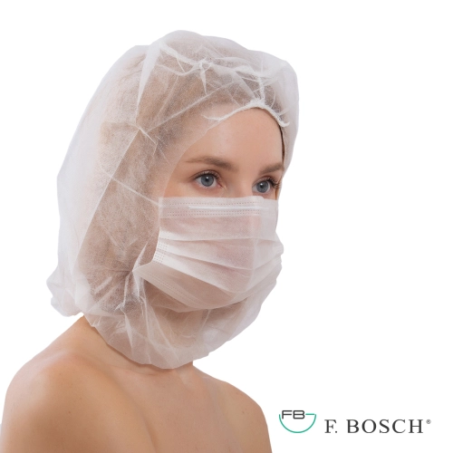 F. Bosch Σκούφος Αστροναύτη με Μάσκα Non-Woven Λευκός
