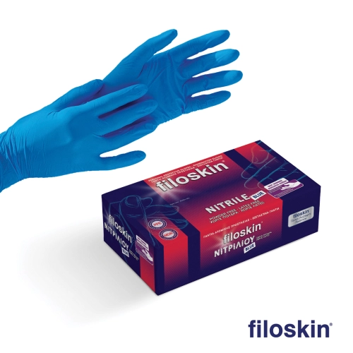 Filoskin nitrile gloves blue powder-free