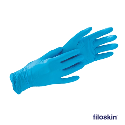 Filoskin Xvinyl vinyl-nitrile gloves blue powder-free