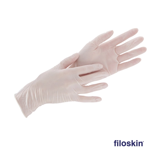 Filoskin latex gloves white powder-free