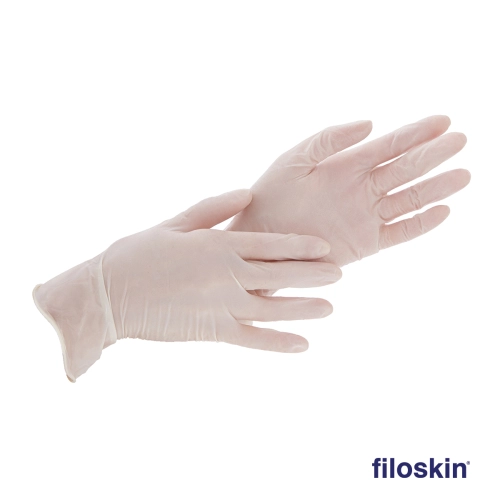 Filoskin latex gloves white powdered