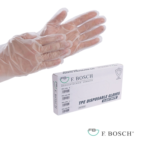 F. Bosch γάντια μιας χρήσης θερμοπλαστικά (TPE), διάφανα