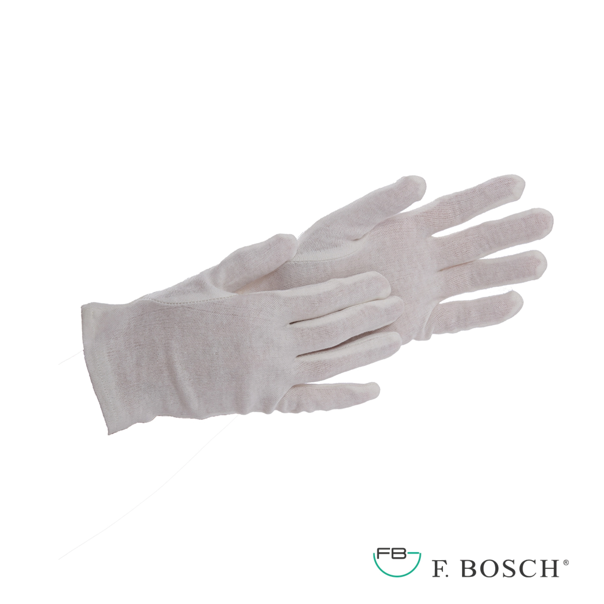 F.Bosch γάντια βαμβακερά - συνθετικά, λευκά (για catering) 