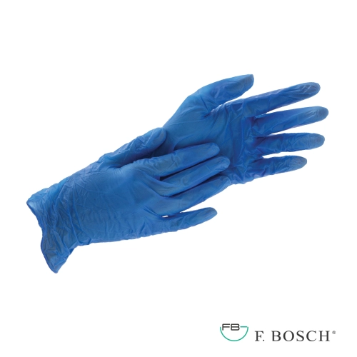 F. Bosch vinyl gloves blue powder-free