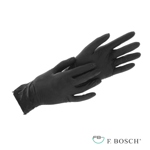 F. Bosch latex gloves black powder-free