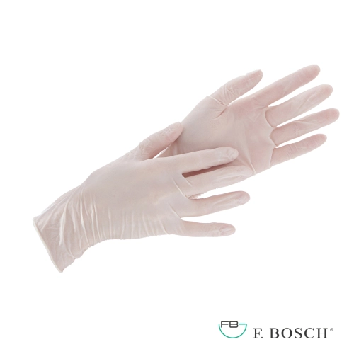 F. Bosch latex gloves white powder-free
