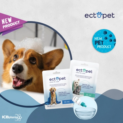 Ectopet Clean & Care καθαριστικό για μπάνιο κατοικιδίων 15ml