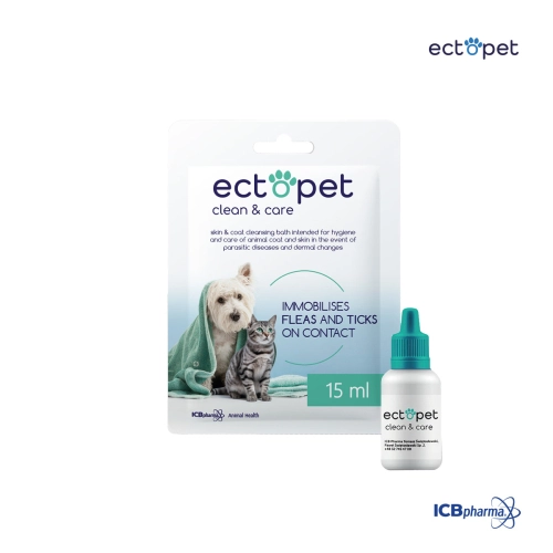 Ectopet Clean & Care cleansing bath for house pets 15ml