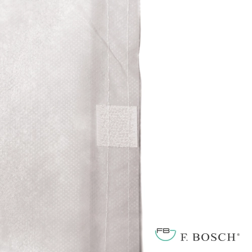 F. Bosch Ρόμπα Επισκεπτών Non Woven με Αυτοκόλλητο, Λευκή 110Χ140 εκ. XL