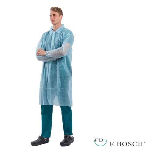 F. Bosch Ρόμπα Επισκέπτη Non - Woven με Αυτοκόλλητο Μπλε XXL