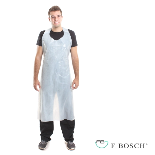 F. Bosch Ποδιά Mιας Xρήσης Πλαστική Λευκή