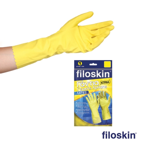 Filoskin latex yellow general use gloves