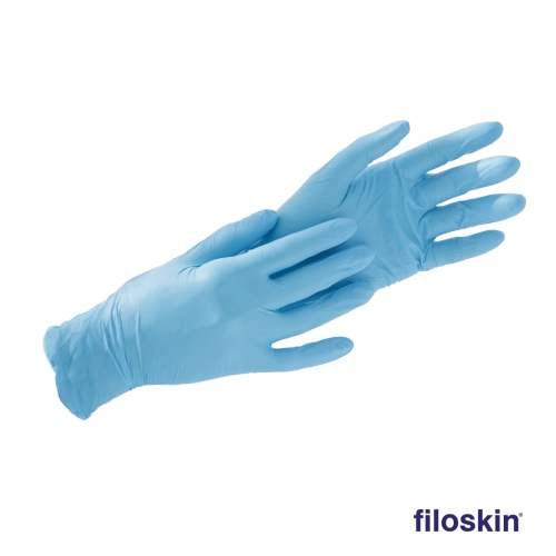 Filoskin Extra Strong nitrile gloves blue powder-free